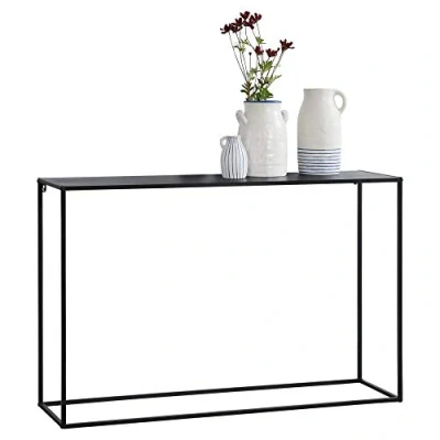 Abbildung von [en.casa] Konsolentisch Turia Beistelltisch 74x115x32 cm Wohnzimmertisch Industrie Design Metall Schwarz
