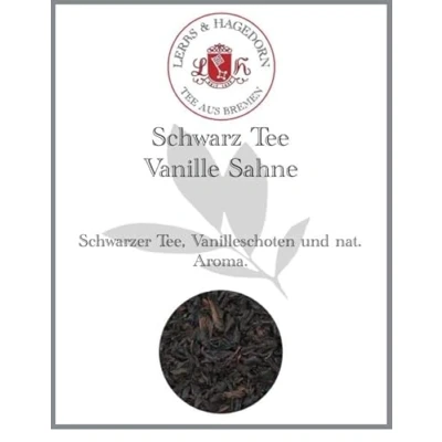 Abbildung von Lerbs &amp; Hagedorn, Schwarz Tee Vanille Sahne 250g (Ca. 20 Liter) Vanilleschoten