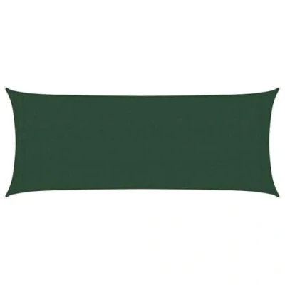 Abbildung von vidaXL Sonnensegel Sonnenschutz Windschutz Sonnendach UV Schutz Sonnenschutzsegel Schattenspender Garten Terrasse Balkon 160g/m² Dunkelgrün 2x5m HDPE