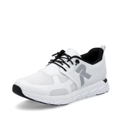 Abbildung von Rieker Damen Low Top Sneaker M9001, Frauen Halbschuhe, lose Einlage,Sportschuhe,Freizeitschuhe,Turnschuhe,Laufschuhe,Weiss (80),41 EU / 7.5 UK