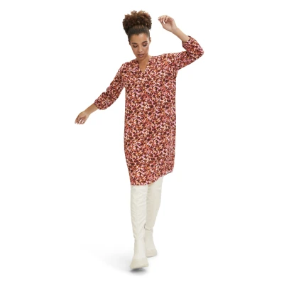 Abbildung von Cartoon MIT Muster Freizeitkleid purplebeige, Damen, Größe: 34, Purple beige