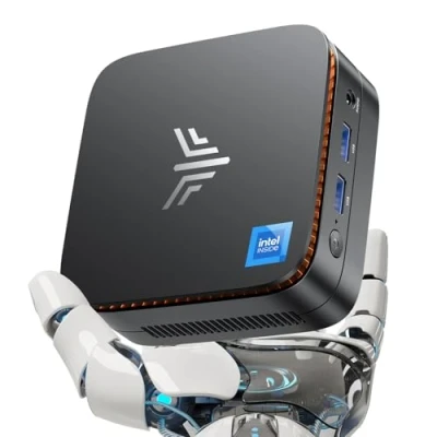 Abbildung von NiPoGi AK1PLUS Mini PC Ιntel Alder Lake Ν97(Bis zu 3,6GHz,4C/4T) 16GB DDR4/1024GB M.2 NVMe SSD,Mini Computer WiFi 6/BT5.2, RJ45 LAN,Micro 4K@60HZ UHD Dual Display mit VESA für Geschäftsbüro/Schule