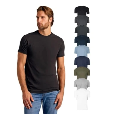 Abbildung von True Classic Herren T Shirt mit Rundhalsausschnitt und kurzen Ärmeln, 9 Pack Essential, 2XL