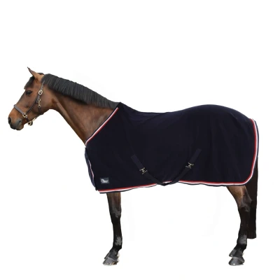 Abbildung von Harry&#039;s Horse Fleecedecke &quot;Meister&quot; Marine Unterlänge: 215 cm &amp; Rückenlänge: 165
