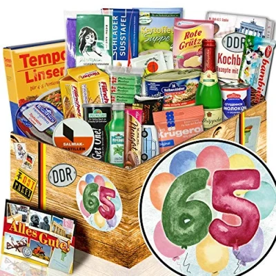 Abbildung von 65. Geburtstags Geschenk + Geschenke zum 65 Geburtstag Oma Ost Set