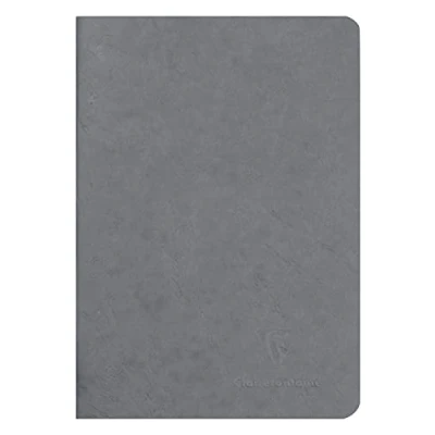 Abbildung von Calligraphe 733105C Heft AgeBag (DIN A5, 14,8 x 21 cm, blanko, ideal für Ihre Notizen und Zeichnungen, 48 Blatt) 1 Stück grau