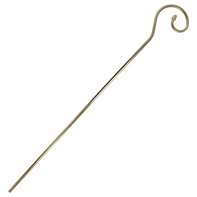 Abbildung von Funny Fashion Christbaumschmuck Goldener Sankt Nikolausstab Bischofstab Metall 2