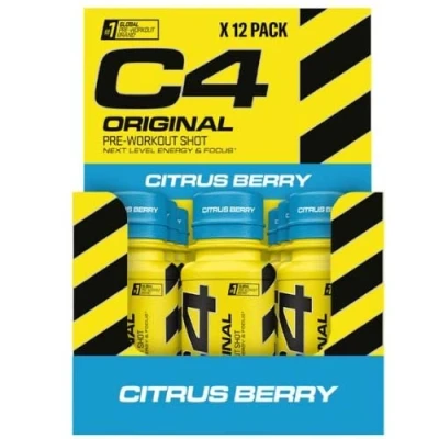 Abbildung von C4 Original Pre Workout Shot, Citrus Berry 12 x 60 ml.