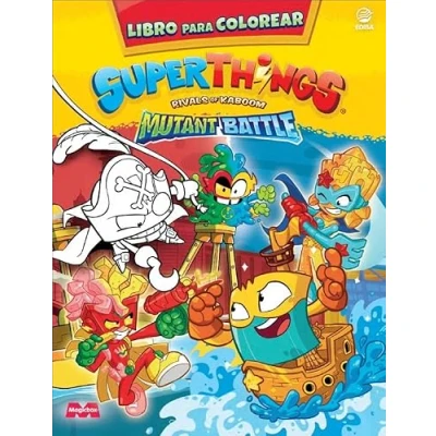 Abbildung von Libro para colorear Superthings Mutant Battle España
