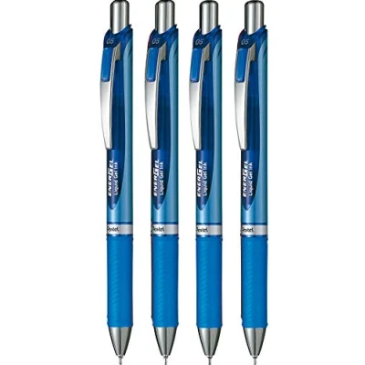 Abbildung von Pentel BLN75 Roller Energel XM Click Gelschreiber, 0,5, Blau