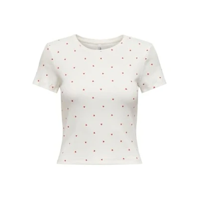Abbildung von ONLY Onlfenja LIFE Tshirt print Cloud dancer, Damen, Größe: Large, dancer