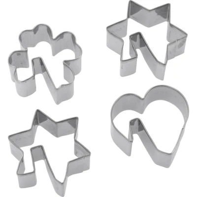 Abbildung von Westmark Ausstechformen Set, Verschiedene Motive, Rostfreier Edelstahl, Tassenkekse, 4 tlg., Silber, 31962260