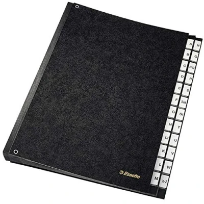 Abbildung von Esselte Klebeband Pultordner, A4, A Z, Hartpappe, schwarz