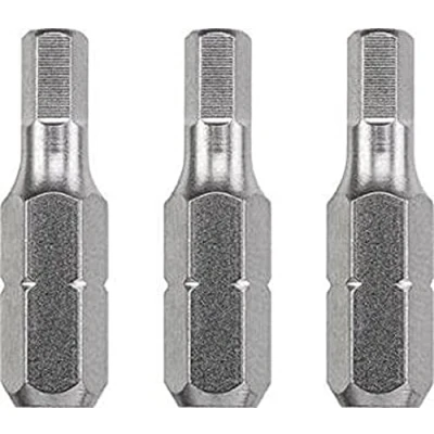 Abbildung von kwb 3 x Bits 25 mm Hex 3.0mm Industrial Steel (TQ 60 Stahl, ISO 1173 Antrieb C 6.3)