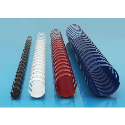 Abbildung von Renz Plastikbinderücken US Teilung, 21 Ringe für DIN A4, Durchmesser 8 mm, schwarz