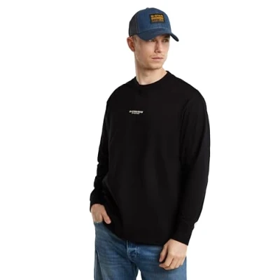 Abbildung von G STAR Center BOXY Langarmshirt, Herren, Größe: Small, Black