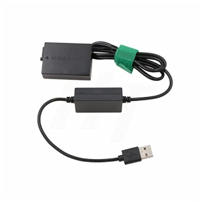 Abbildung von HangTon Powerbank 5V USB LP E8 Dummy Akku für Canon EOS Rebel T5i T4i T3i T2i, 700D 650D 600D 550D, Kiss X6 X5 X4 DSLR Kamera