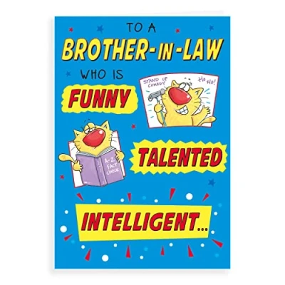 Abbildung von Regal Publishing Humor Geburtstagskarte Brother In Law, 22,9 x 15,2 cm