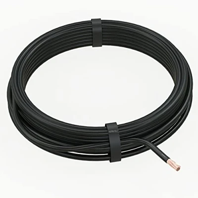 Abbildung von AUPROTEC 2m Fahrzeugleitung 50 mm² Kfz Kabel Fly Stromkabel: schwarz, 2 m Ring