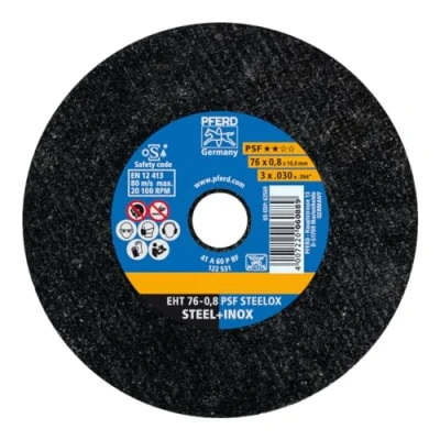 Abbildung von PFERD PSF STEELOX 65508109 Trennscheibe gerade 76 mm 25 St. Edelstahl, Stahl