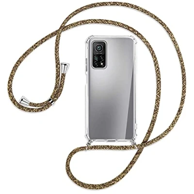 Abbildung von mtb more energy® Handykette kompatibel mit Xiaomi Mi 10T (Pro) 5G (6.67&#039;&#039;) Natural Smartphone Hülle zum Umhängen Anti Shock Full TPU Case