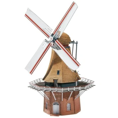 Abbildung von Faller Modelleisenbahn Gebäude 130383 H0 Windmühle mit Motor
