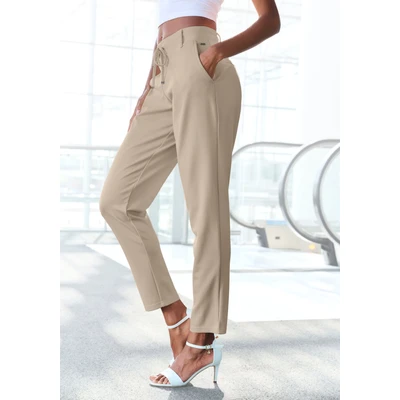 Abbildung von LASCANA Jogger Pants, mit elastischem Bund und Gürtelschlaufen, Loungewear