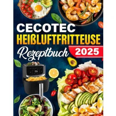 Abbildung von Cecotec Heißluftfritteuse Rezeptebuch: die besten und leckersten Rezepte für Dual Zone. Schnell, einfach gesund kochen.