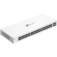 Abbildung von TP Link Festa FS352G 48 Port Gigabit Switch mit 4 SFP Steckplätzen, Kostenlose Cloud Verwaltung, Static Routing, VLAN, ACL, IGMP Snooping, Lüfterloses Design