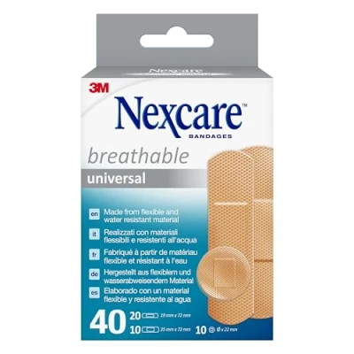 Abbildung von Nexcare Breathable Universal Pflaster 3 40 St