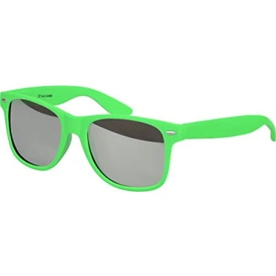 Abbildung von Balinco Sonnenbrille UV400 CAT 3 CE Rubber mit Federscharnier für Damen &amp; Herren (hellgrün silber verspiegelten)