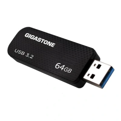 Abbildung von Gigastone Z30 64 GB USB 3.2 Gen1 Flash Laufwerk, kappenloses einziehbares Design, Stick, Karbonfaser Stil, zuverlässige Leistung und langlebig, kompatibel mit 2.0/USB 3.0/USB 3.1 Schnittstelle