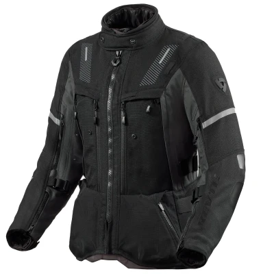 Abbildung von Revit Motorradjacke Sand 5 H2O Textiljacke Schwarz / Anthrazit Damen