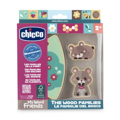 Abbildung von Gioco Montessoriano Chicco My Wood Friends Set 2 Orsetti Mamma