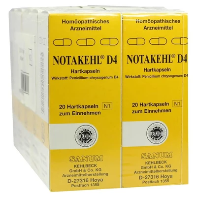 Abbildung von Notakehl D 4 Kapseln 10X20 St