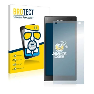 Abbildung von BROTECT Entspiegelungs Schutzglas für Sony Xperia Z5 Compact Schutz Folie Panzerfolie Glas Matt [Extrem Kratzfest 9H, Anti Reflex, Fingerprint]