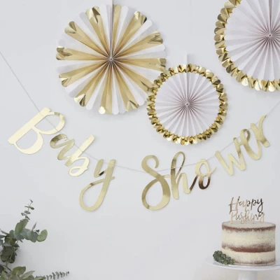 Abbildung von Ginger Ray Oh Baby Shower Dekoration, gold
