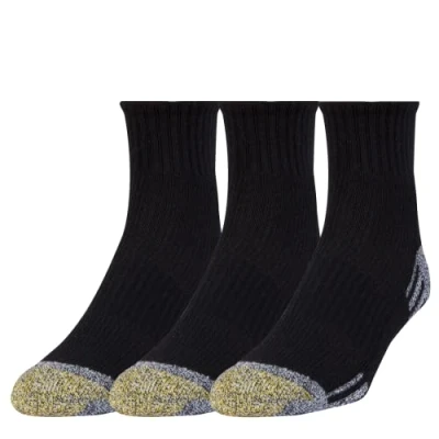 Abbildung von GOLDTOE Herren Outlast Ankle, 3 Pairs Socken, Schwarz, Large (3er Pack)