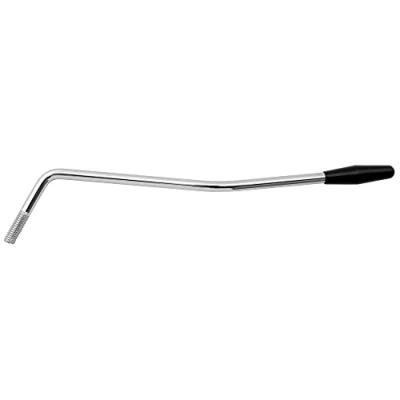 Abbildung von Musiclily 6mm Tremolo Arm Gewinde Tremolohebel Whammy Bar für Strat Squier Style E Gitarre, Chrom mit Schwarzer Kappe