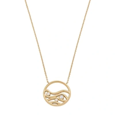 Abbildung von Skagen Halskette goldcoloured, Damen, Größe: One Size, Gold coloured