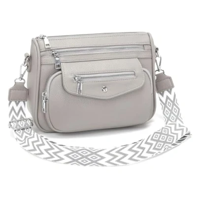 Abbildung von YISUOHOOM 7 Farben Umhängetasche Damen Mittelgroß 2025 Kleine Handtasche Crossbody Bag Grau Schönes Geburtstagsgeschenk für Frauen