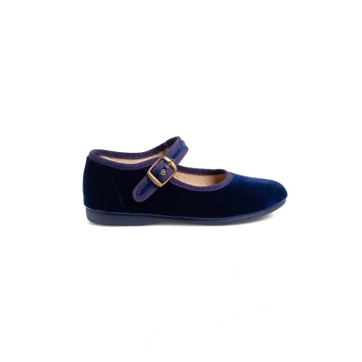 Abbildung von Pisamonas Merceditas Riemchenballerina für Kinder, Größe: 27, Azul marino Schuhe