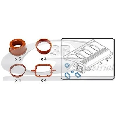 Abbildung von 3RG 85130 Dichtungssatz, Ansaugkrümmer BMW: 3 Touring, 5 Limousine, X3