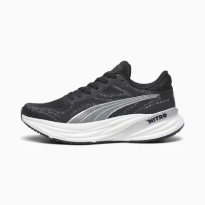 Abbildung von Puma Magnify Nitro Laufschuh Neutral, Herren, Größe: 42.5, Black/white/silver Schuhe
