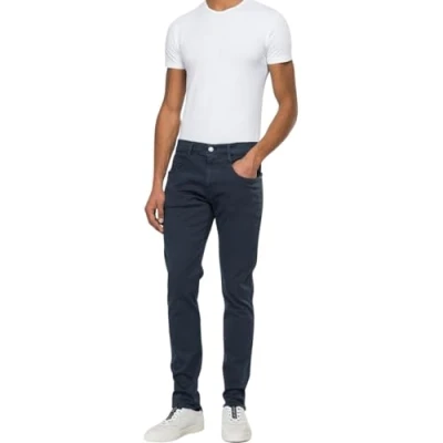 Abbildung von Replay Herren Jeans Anbass Slim Fit Hyperflex Colour X Lite mit Stretch, Blau (Blue 010 2), 31W / 32L