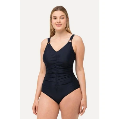 Abbildung von Ulla Popken Badeanzug, Damen, Größe: 58, Navy blue