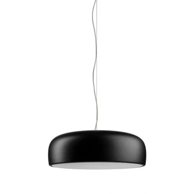 Abbildung von Flos Deckenleuchte Smithfield Suspension aus Aluminum in der Farbe Matt Black 70W, Maße: Kabellänge: 270cm, Körper: 60cm x 21,5cm, F1371031