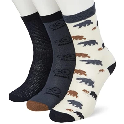Abbildung von MINYMO Unisex Kids w. Pattern (5 Pack) Socken mit Muster, Total Eclipse, 31 (5er