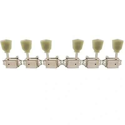 Abbildung von Musiclily Pro 3L3R Vintage Gitarren Mechaniken Tuners Tuning Pegs Machine Heads Stimmwirbel Set für Les Paul Style E Gitarre/Akustikgitarre, Nickel Keystone Flügel