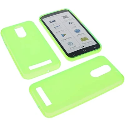 Abbildung von foto kontor Hülle kompatibel mit Emporia Smart 4 Tasche Gummi TPU Schutz Handytasche grün